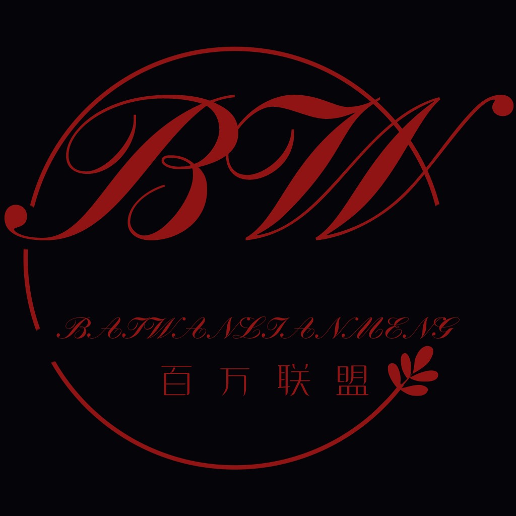 红色优雅字体logo设计