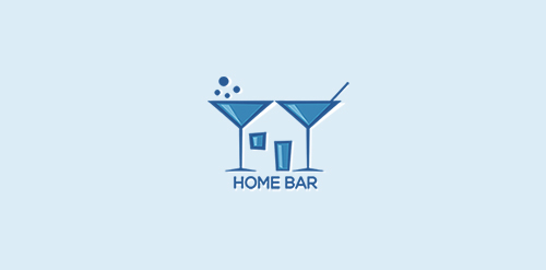 简约风格家庭酒吧logo设计