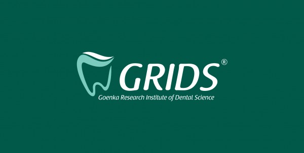 GRIDS logo设计:牙科研究机构品牌标识
