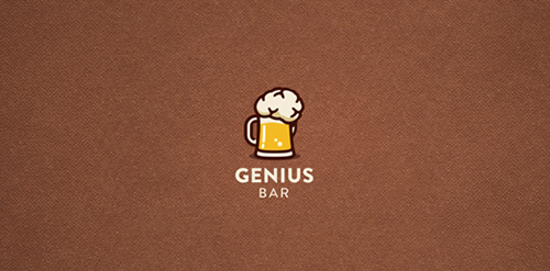 创意啤酒杯Logo设计