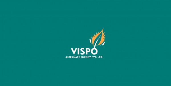 VISPO logo设计:现代绿色能源企业标识