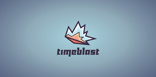 时间爆炸logo设计