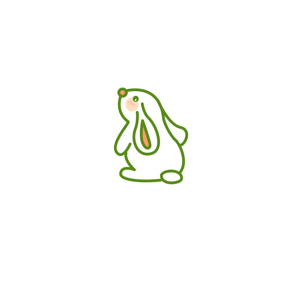 可爱卡通青蛙logo设计