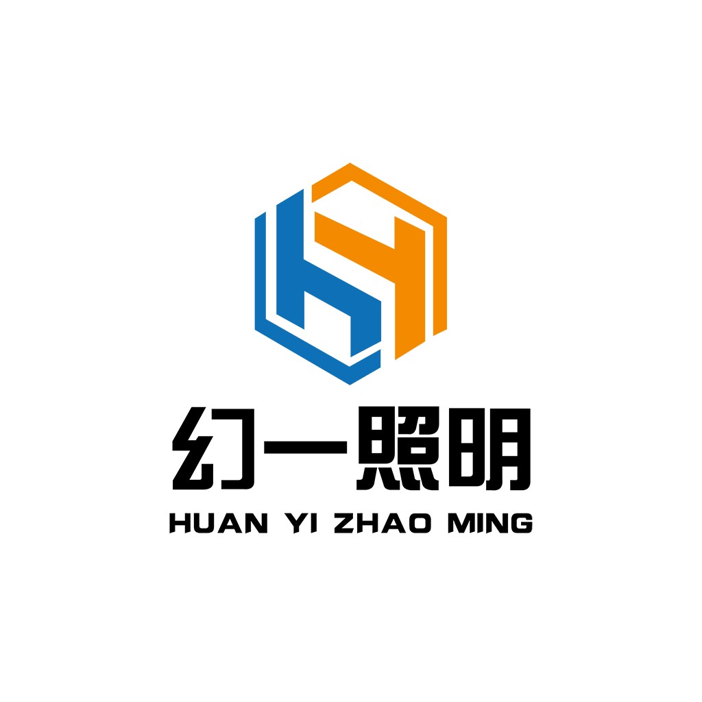现代科技感六边形logo设计