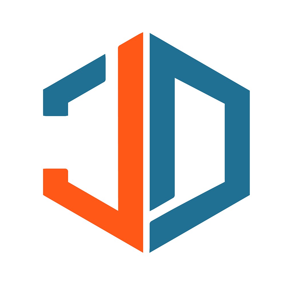 现代简约3D几何logo设计