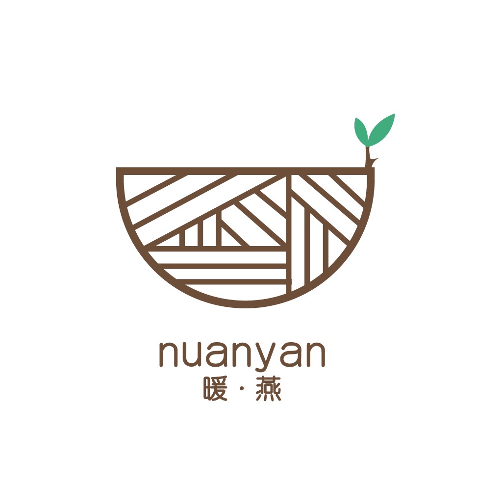 自然元素与现代简约风格的logo设计