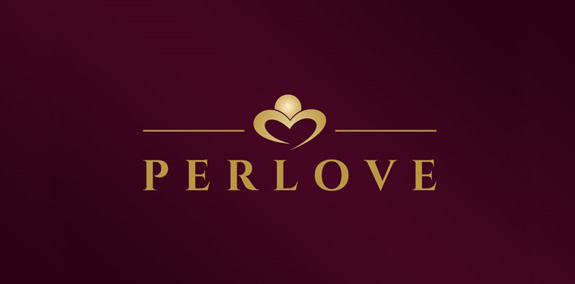 Perlove Logo设计:优雅心形元素