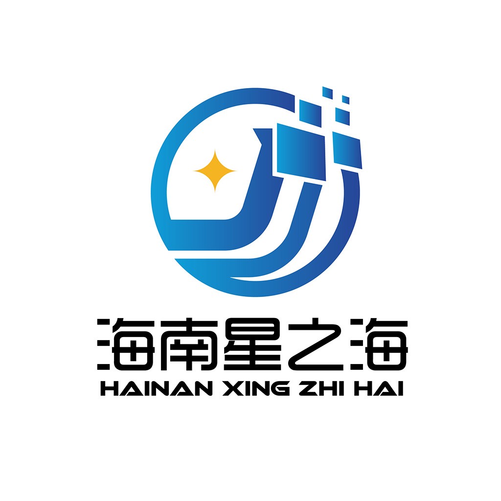 现代科技感蓝色logo设计