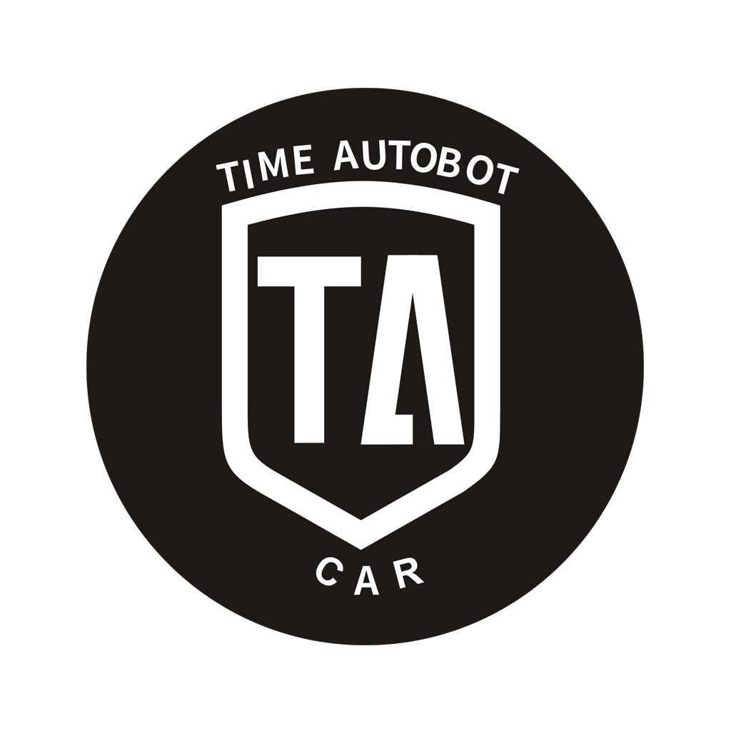 Time Auto Robot Car Logo Design