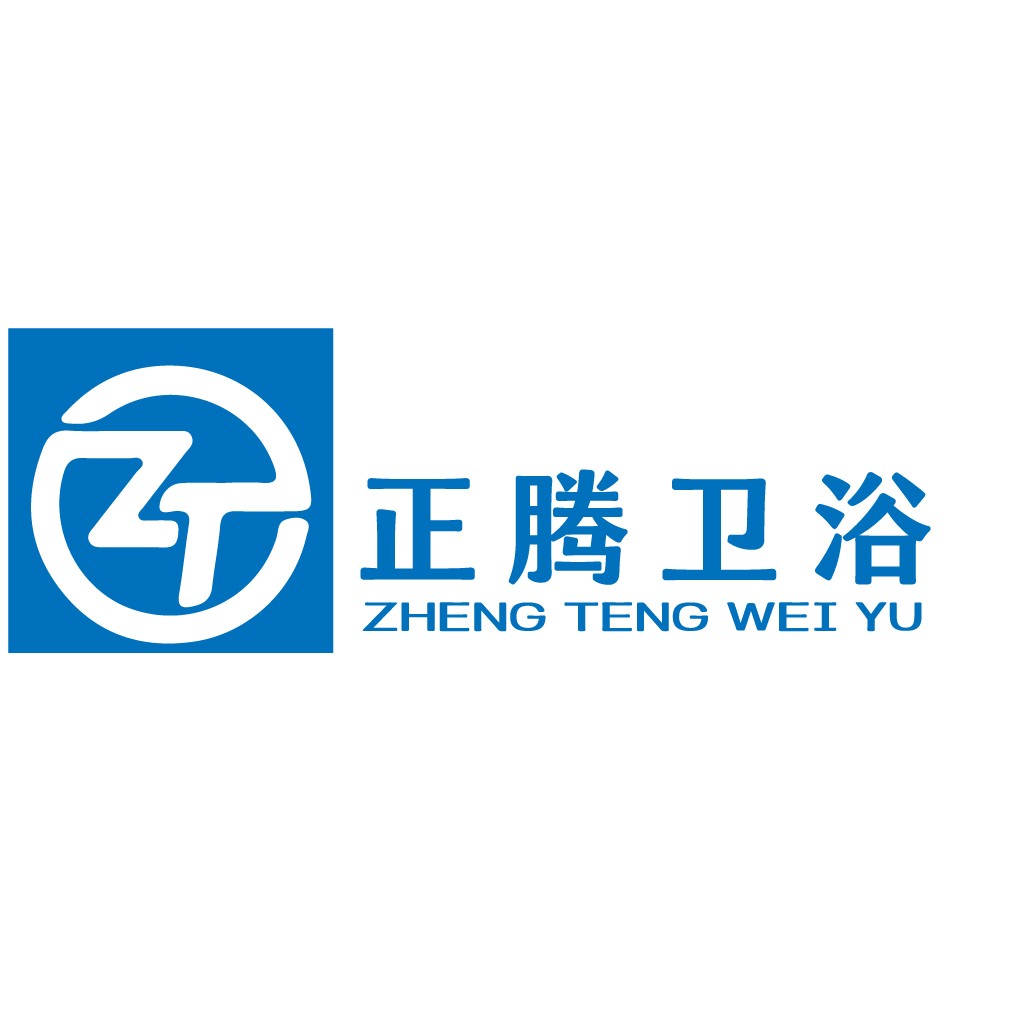 简洁现代的正腾卫浴logo设计