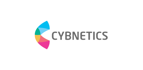 Cybnetics logo设计：科技感与色彩的完美结合