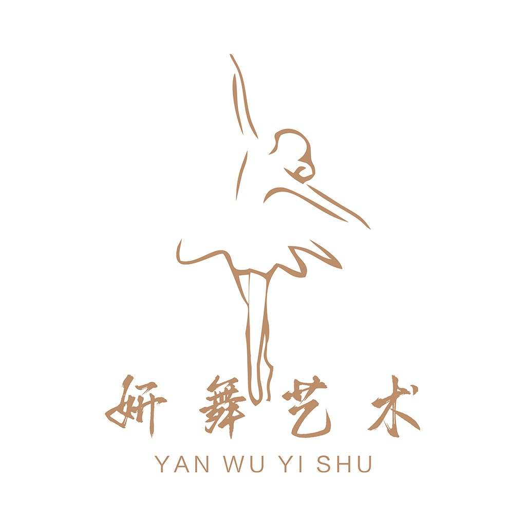 简约优雅舞蹈艺术logo设计