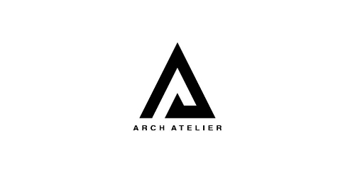 简约几何风格的ARCH ATELIER logo设计