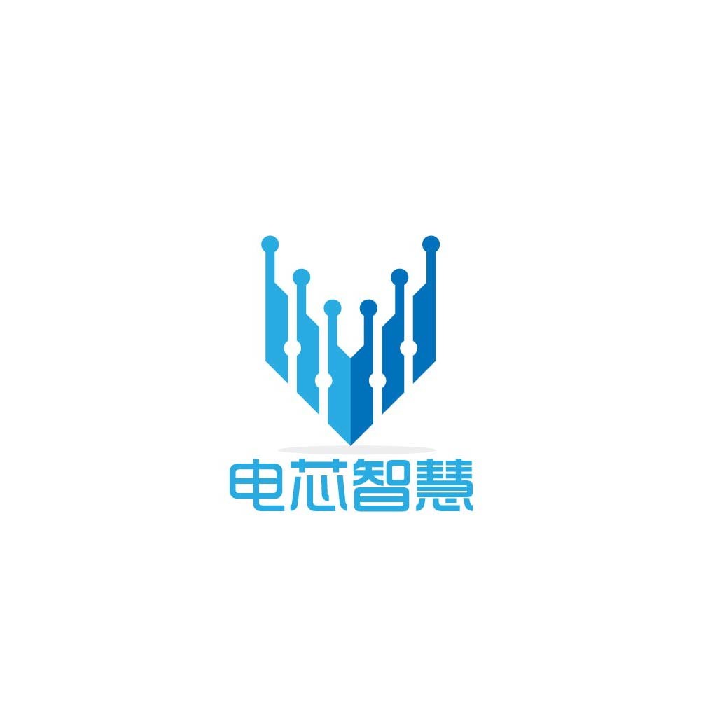 科技感电路板logo设计
