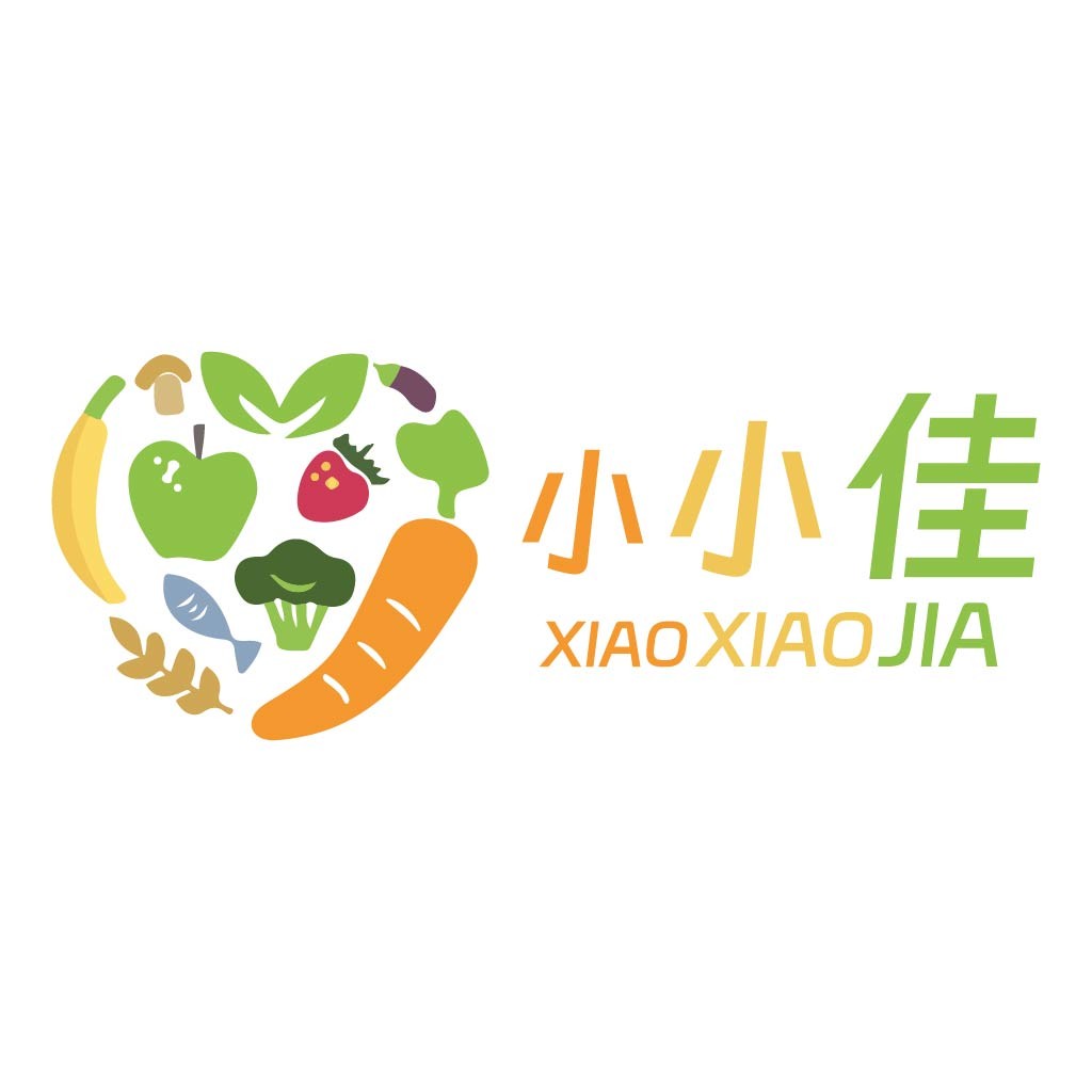 健康食品logo设计:蔬菜水果与健康生活