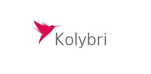 Kolybri logo设计:简洁优雅的蜂鸟标志