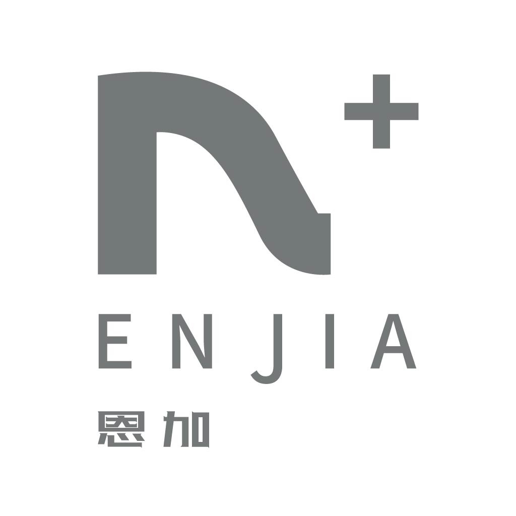 现代简约风格的ENJIA品牌logo设计