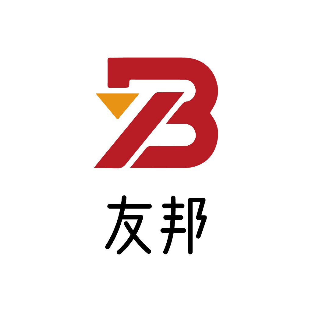 友邦邦logo设计:简洁现代字体与几何图形的完美结合