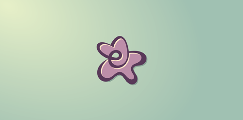 简约风花朵logo设计