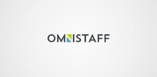 OMISTAFF logo设计:简洁现代企业标识
