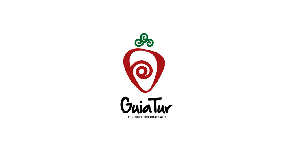 GuiaTur logo设计:螺旋元素与文化符号