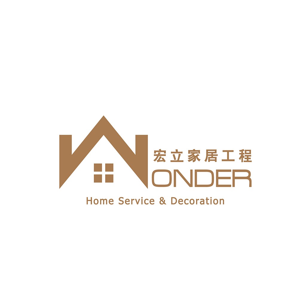 简约家居服务装饰公司logo设计