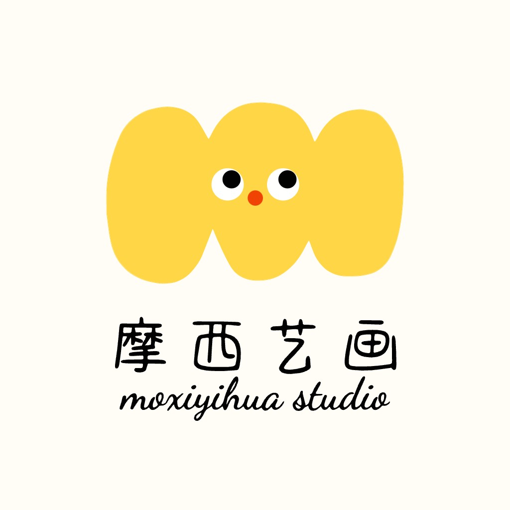 摩西西艺艺画画logo设计
