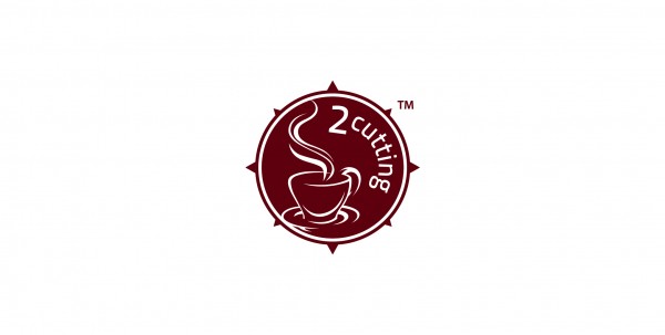 2cutting logo设计:简约咖啡品牌标识