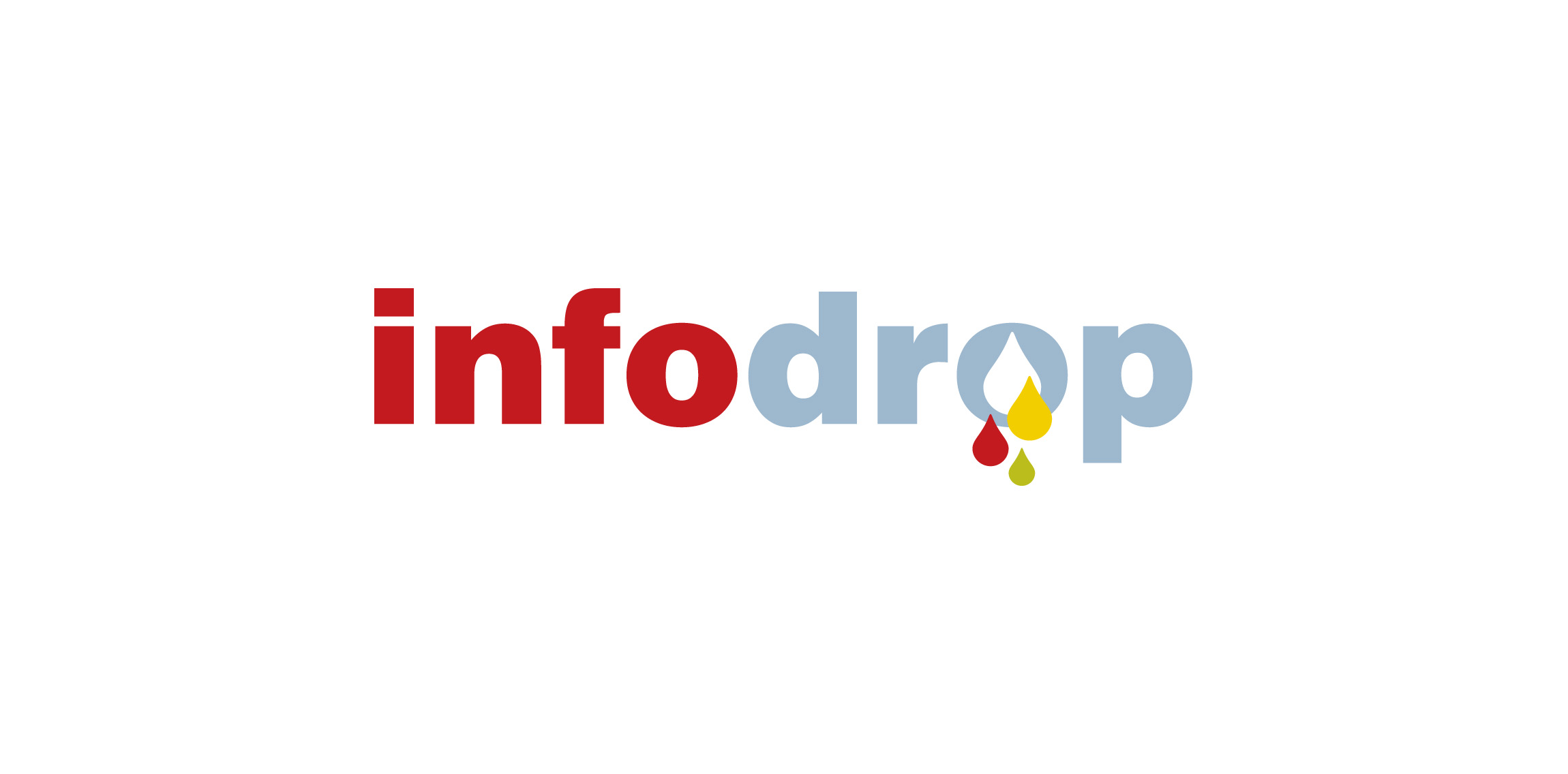 Infodrop logo设计：信息传递与滴水创意