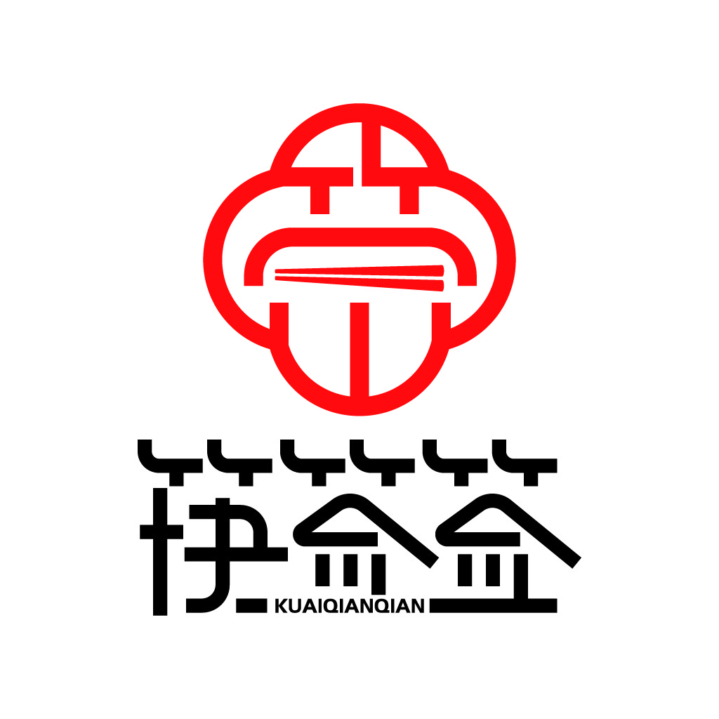 红色圆形图案logo设计