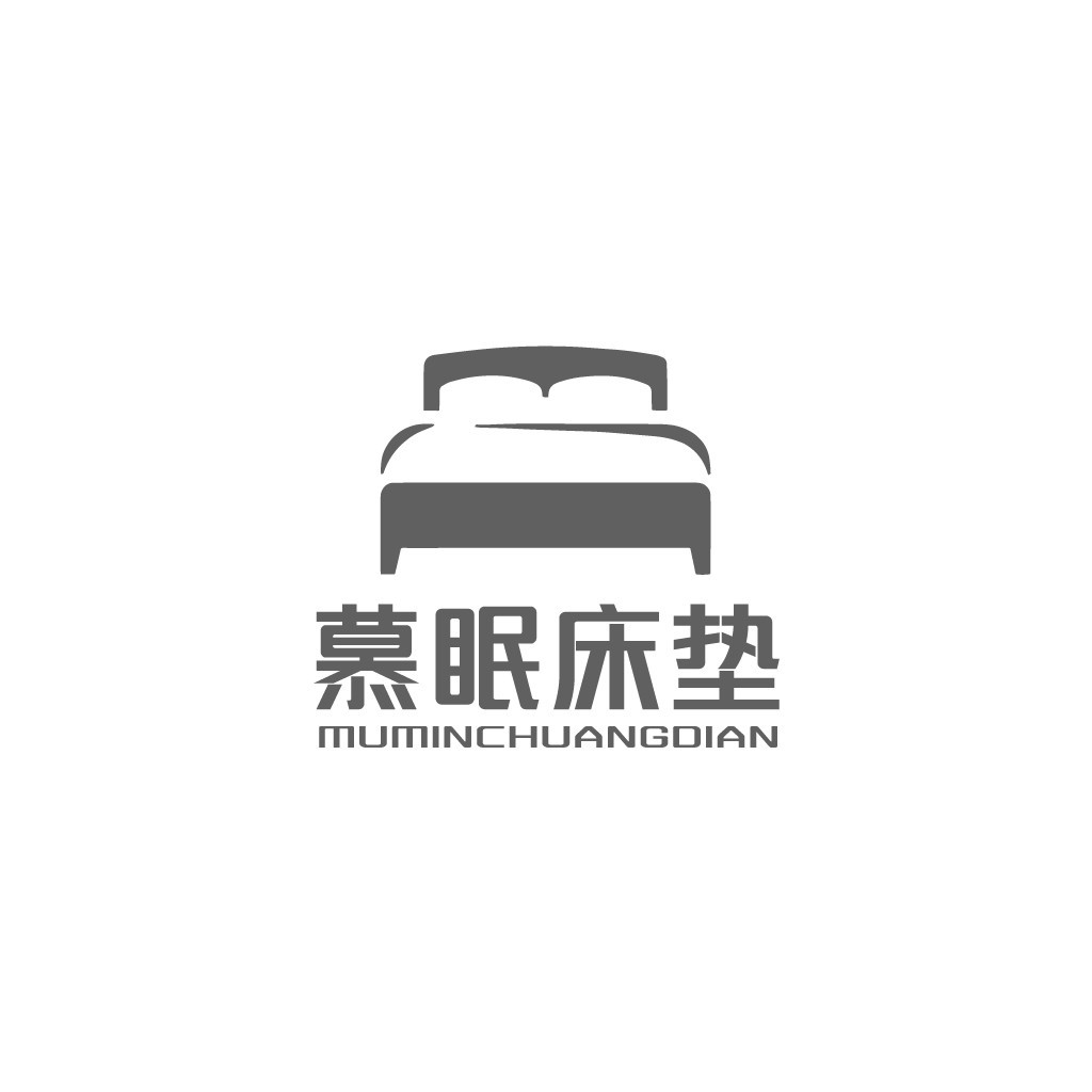 简约床形logo设计
