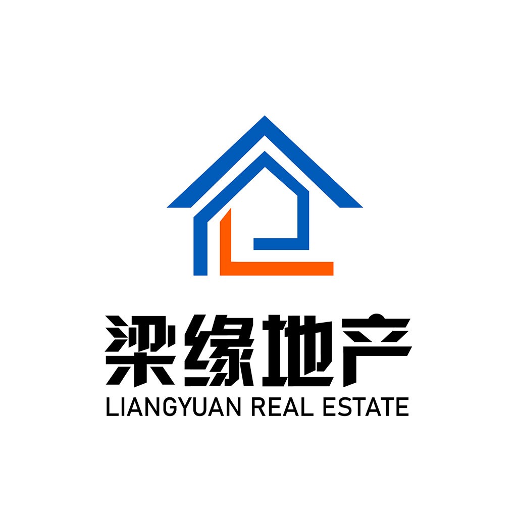 房地产logo设计:简洁现代的房屋图标
