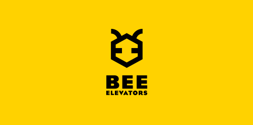 简约蜂巢设计：BEE Elevators Logo