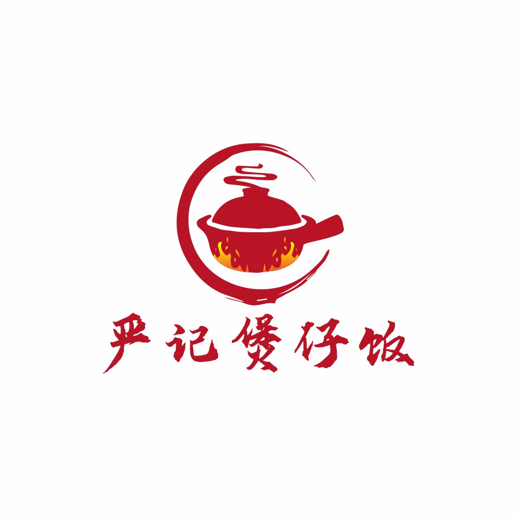 中式美食logo设计-传统锅碗瓢盆