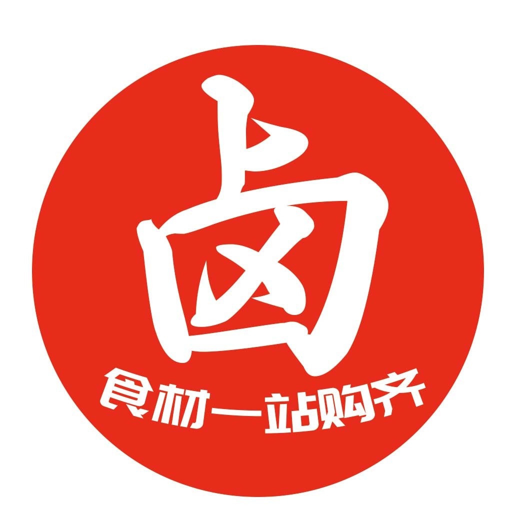 红色圆形logo设计，简洁明了