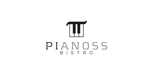 简洁优雅的餐厅logo设计