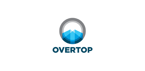 极简风格OVERTOP LOGO设计