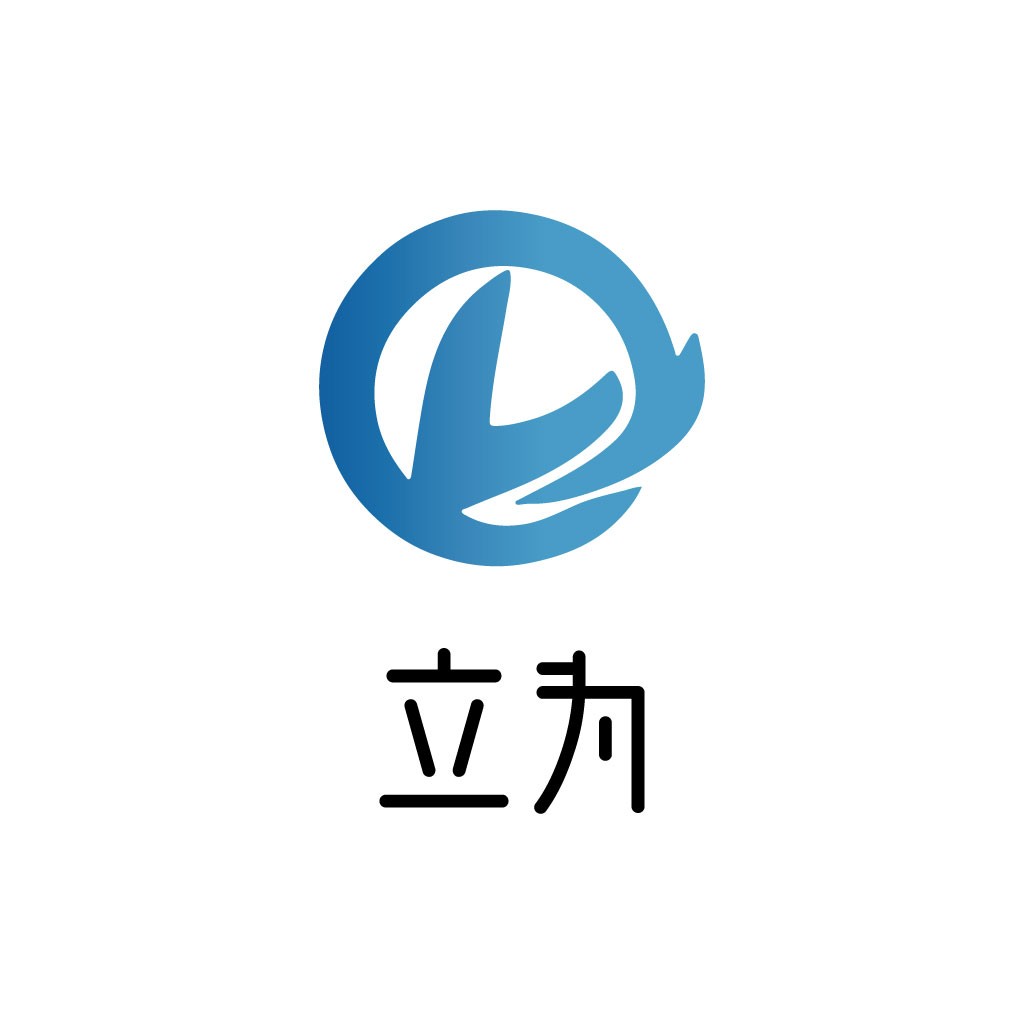 简洁现代的蓝色渐变logo设计