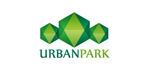 绿色几何城市公园logo设计
