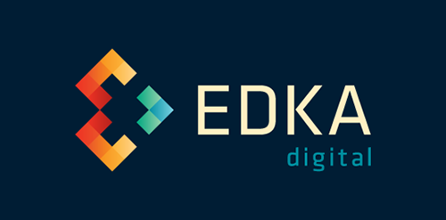EDKA数字logo设计