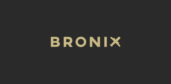 简约现代风格的BRONIX logo设计