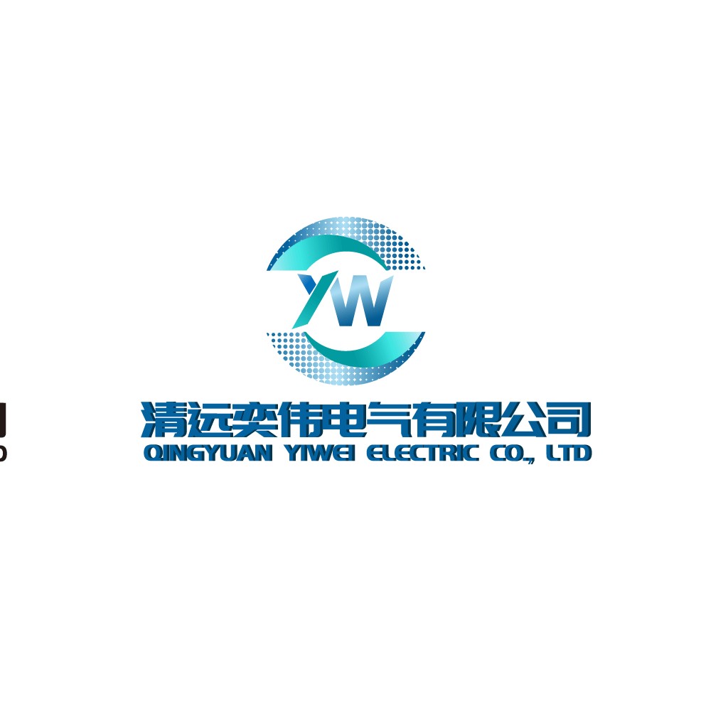 现代感蓝色圆环logo设计