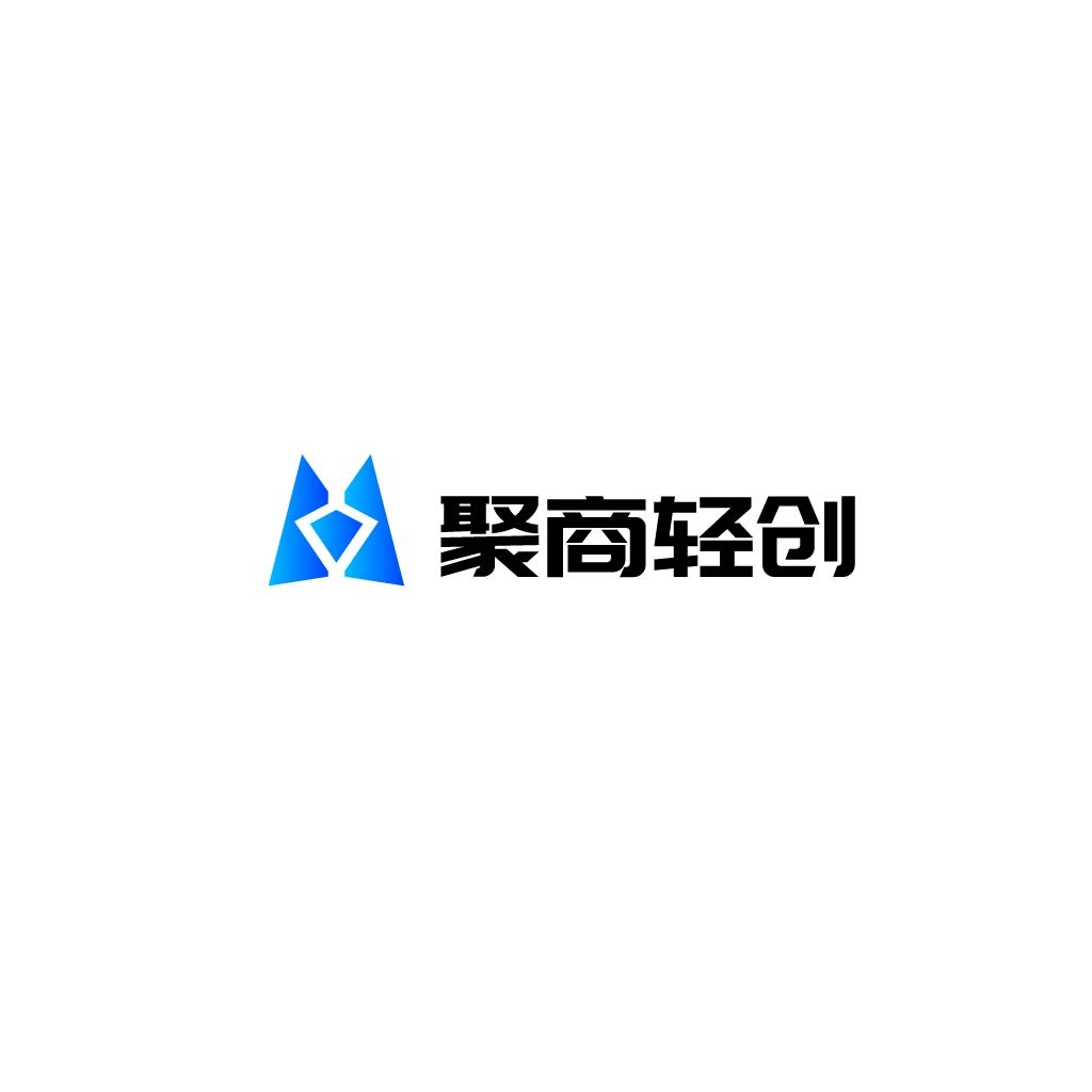 现代简约蓝色三角形logo设计