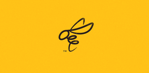 简约蜜蜂logo设计