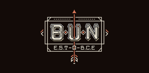 复古风BUNN标志设计