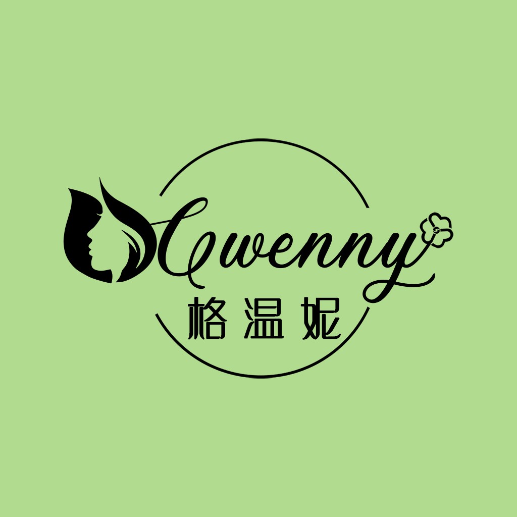 Qwenenny logo设计：简约女性风格