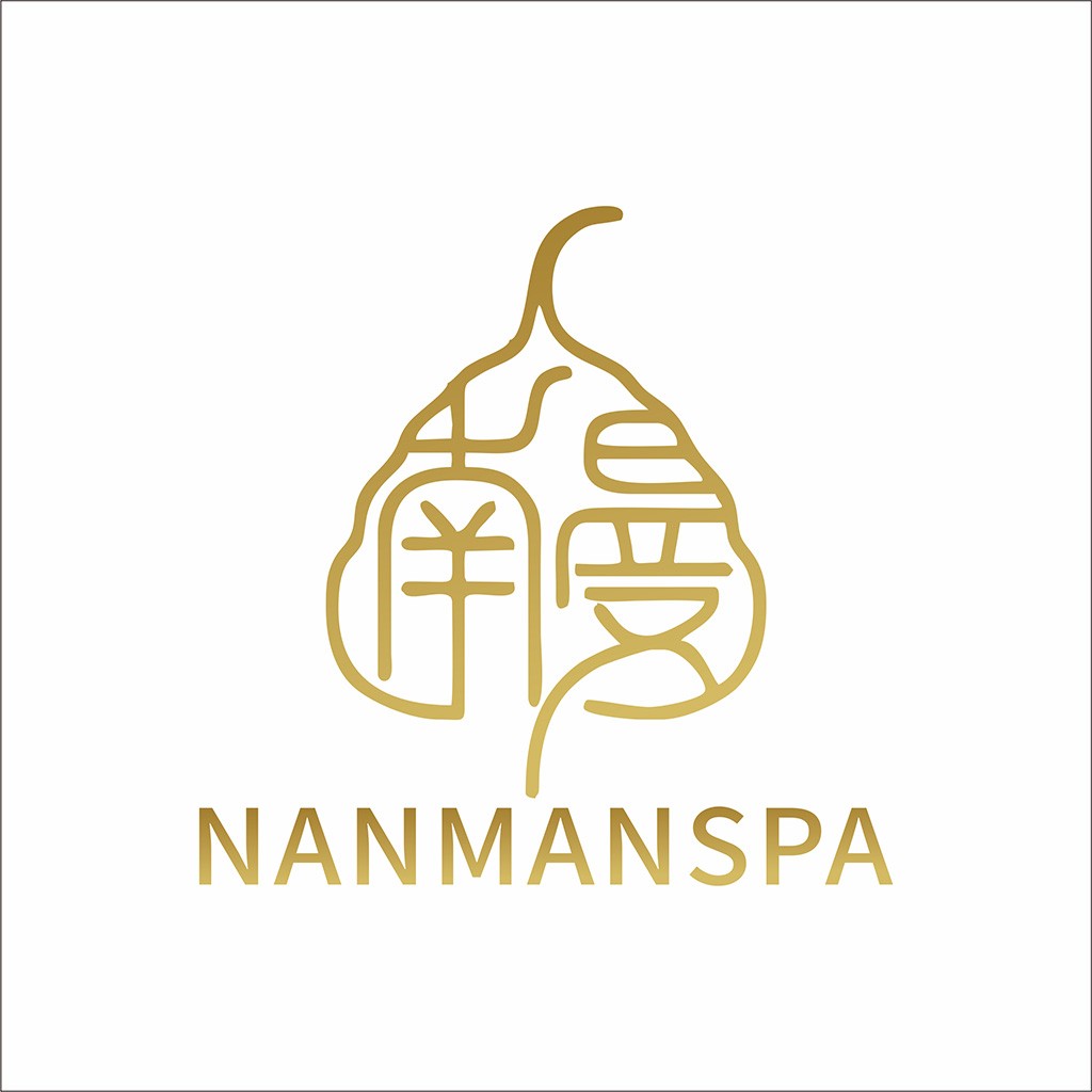 简约线条艺术：NANMANSANSPA logo设计