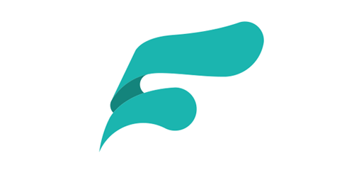 简洁现代的流线型logo设计