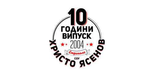 10年纪念logo设计:2004年毕业纪念徽章