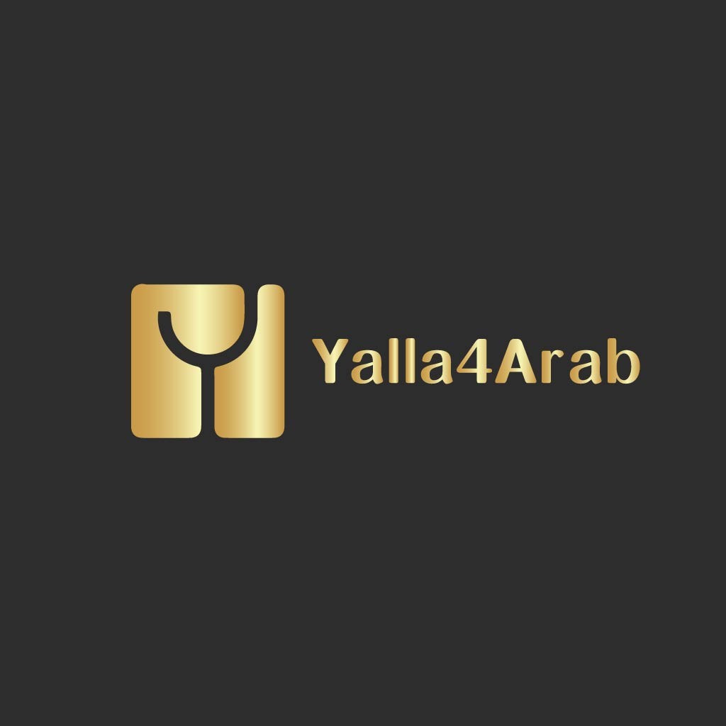 Yalla4Arab logo设计：简约金色医疗标识